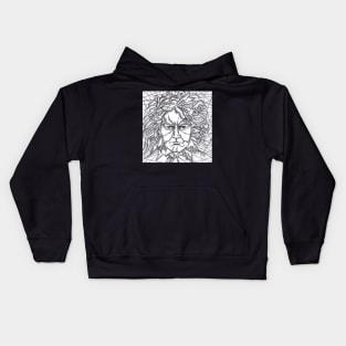 beethoven ink Kids Hoodie